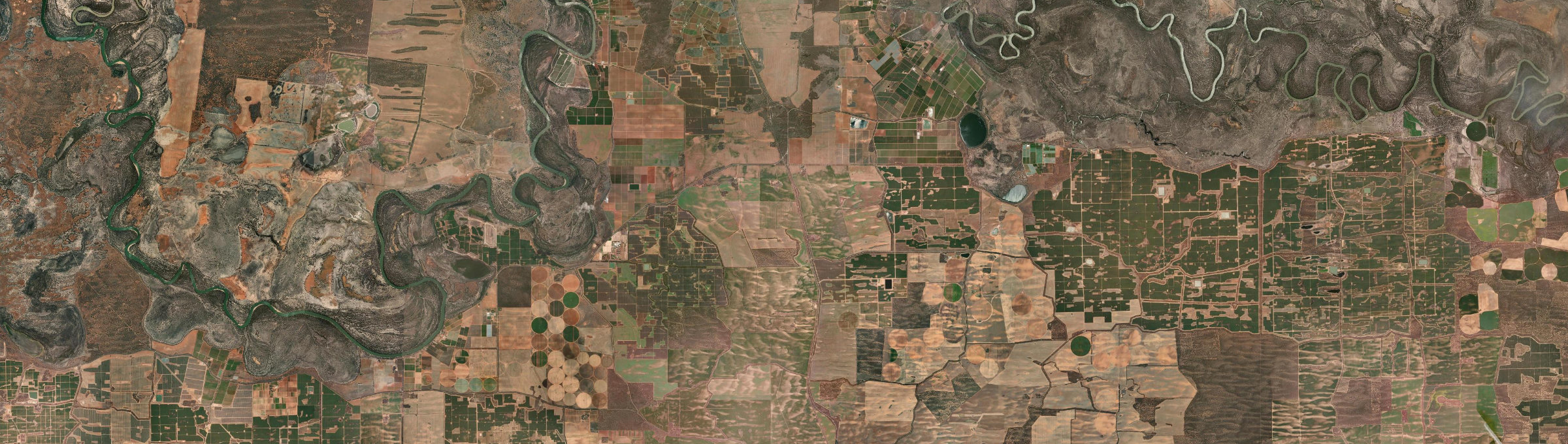 Aerial view of Bannerton, VIC