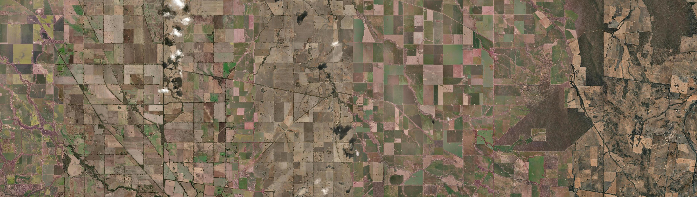 Aerial view of Callawadda, VIC