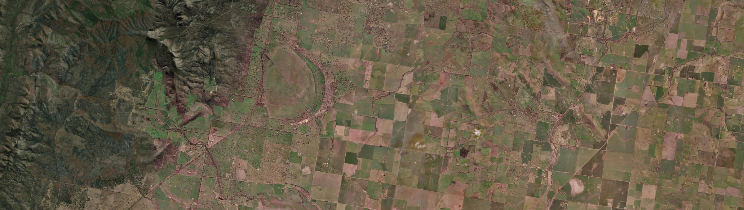 Aerial view of Willaura North, VIC