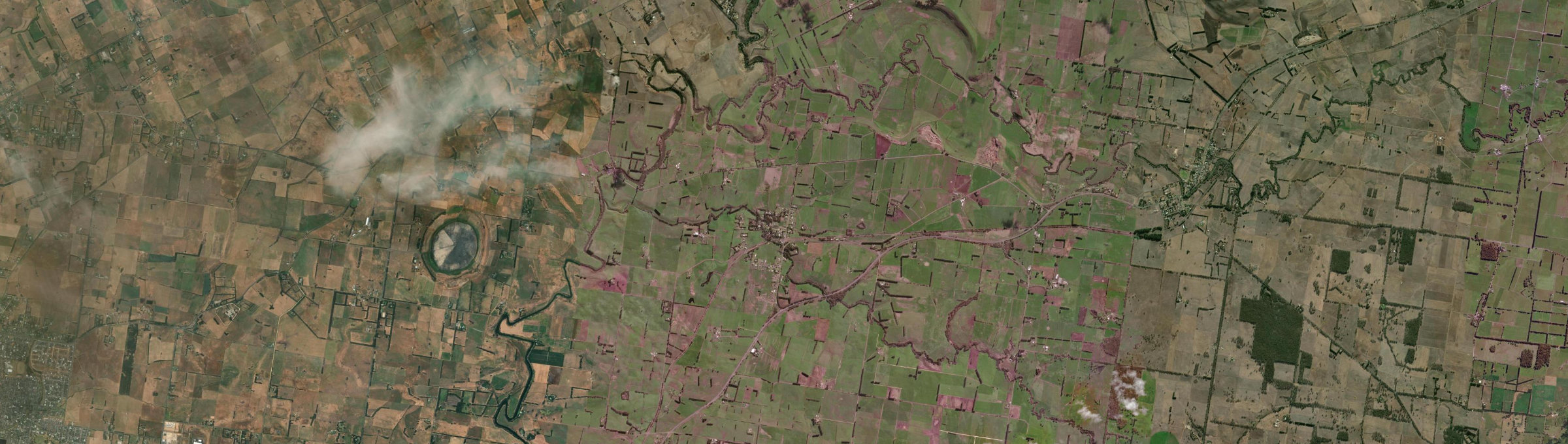 Aerial view of Cudgee, VIC