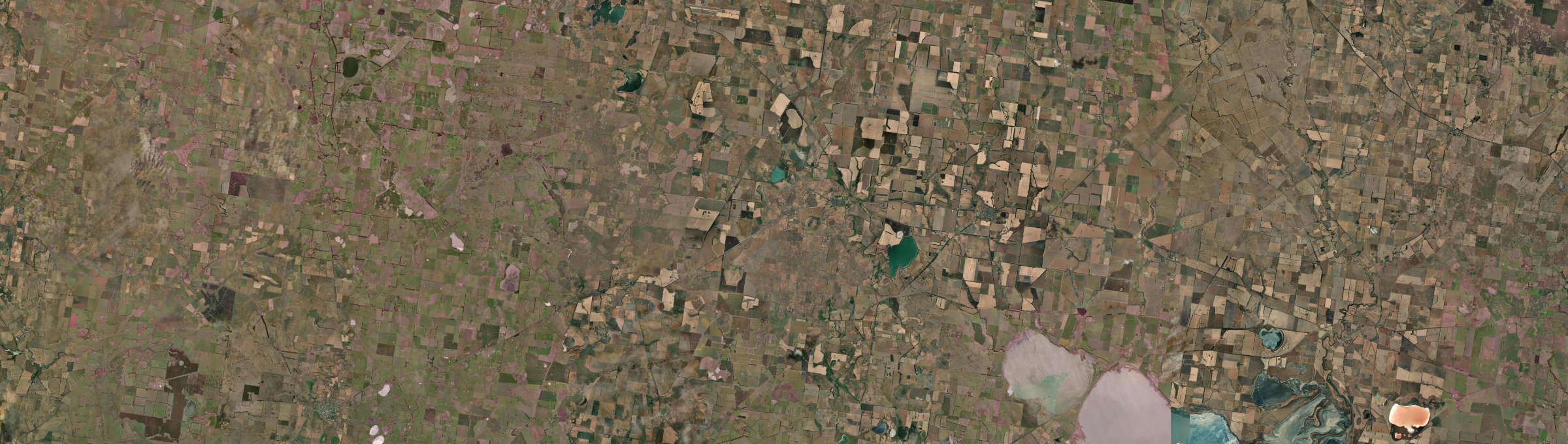 Aerial view of Derrinallum, VIC