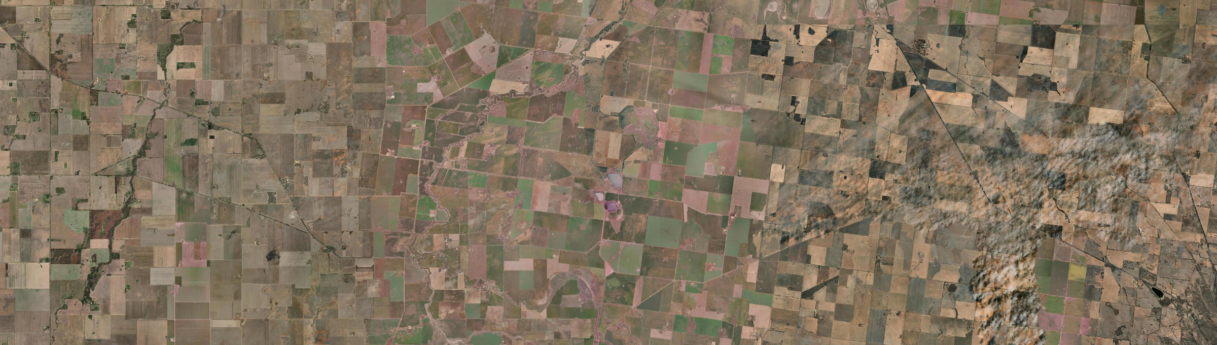Aerial view of Avon Plains, VIC