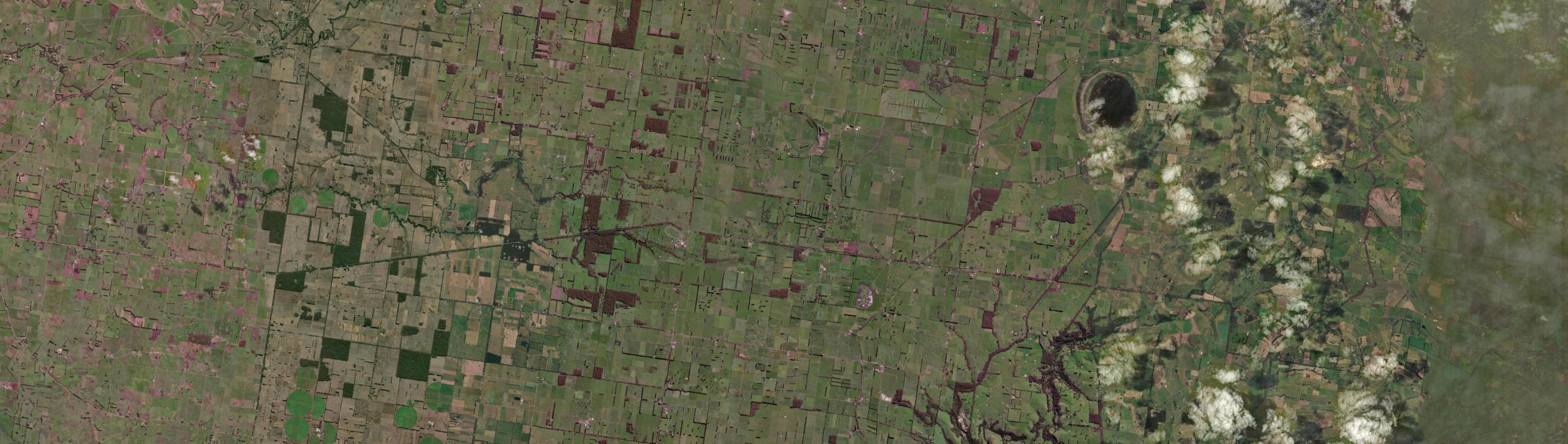 Aerial view of Ecklin South, VIC