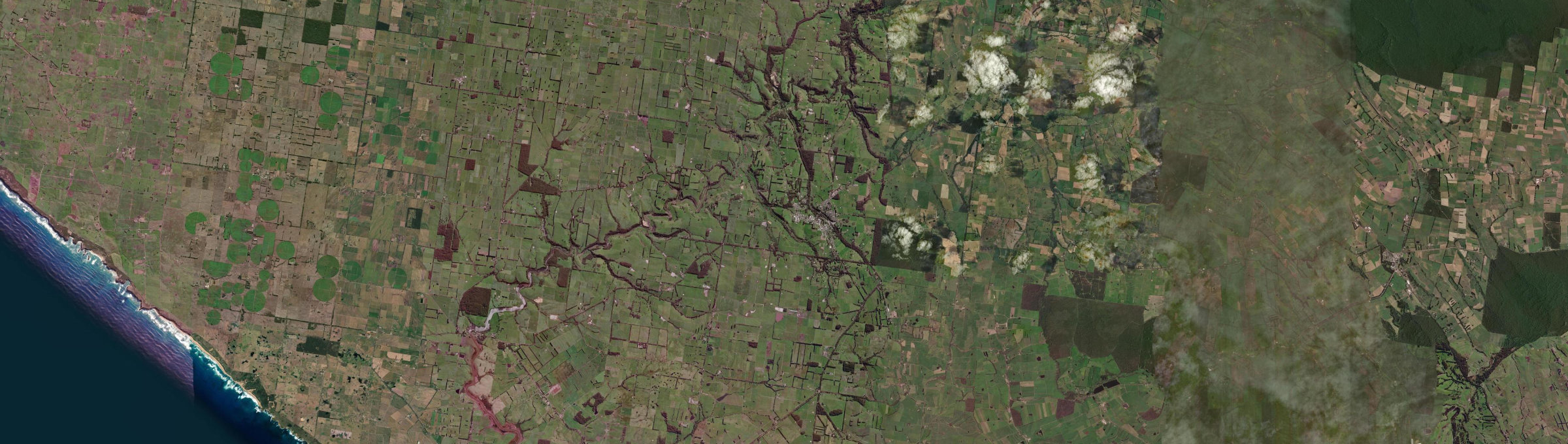 Aerial view of Timboon, VIC