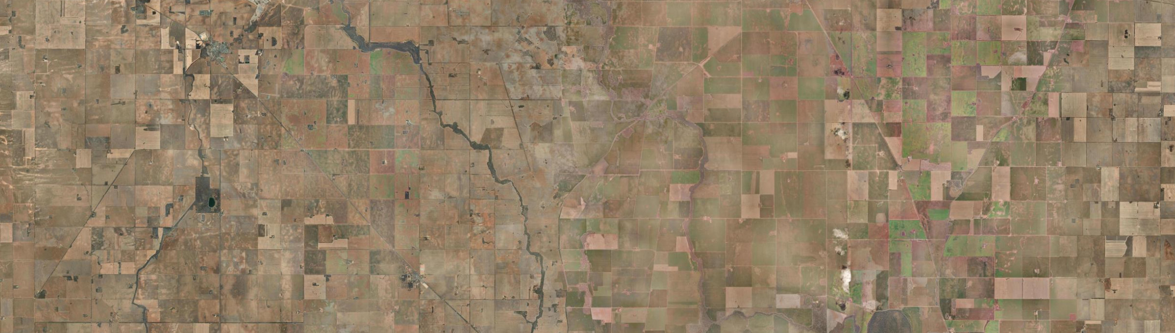 Aerial view of Springfield (Buloke - Vic.), VIC