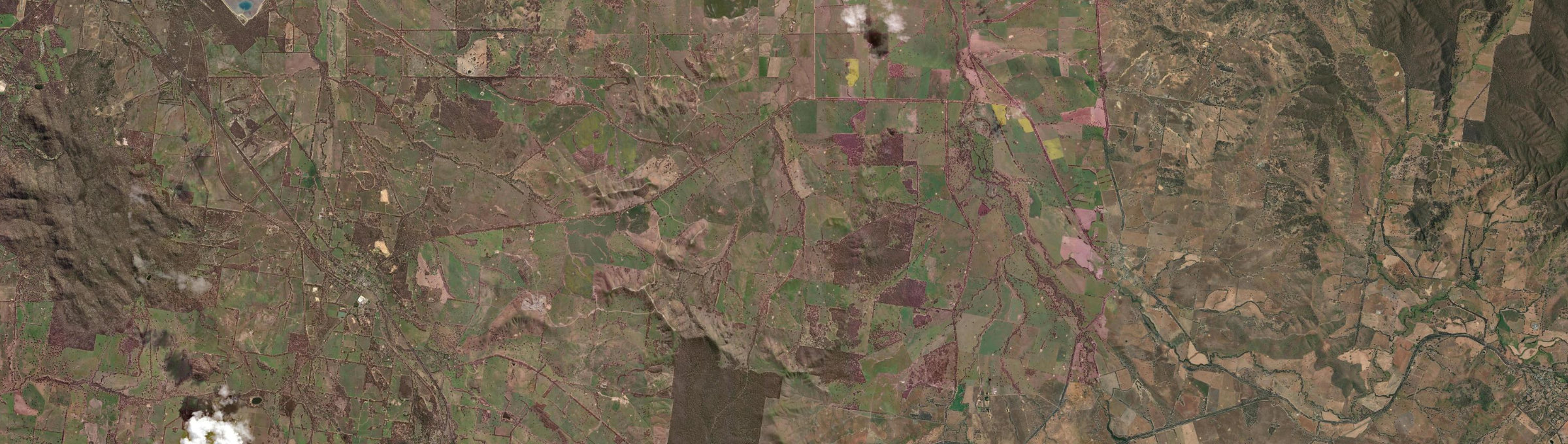 Aerial view of Bulgana, VIC