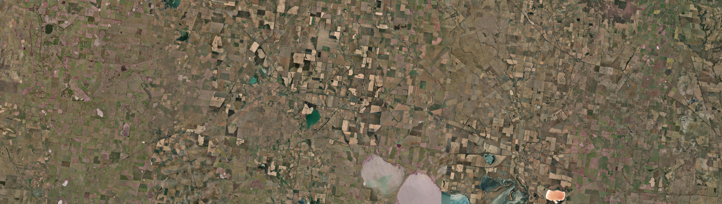 Aerial view of Lismore (Vic.), VIC
