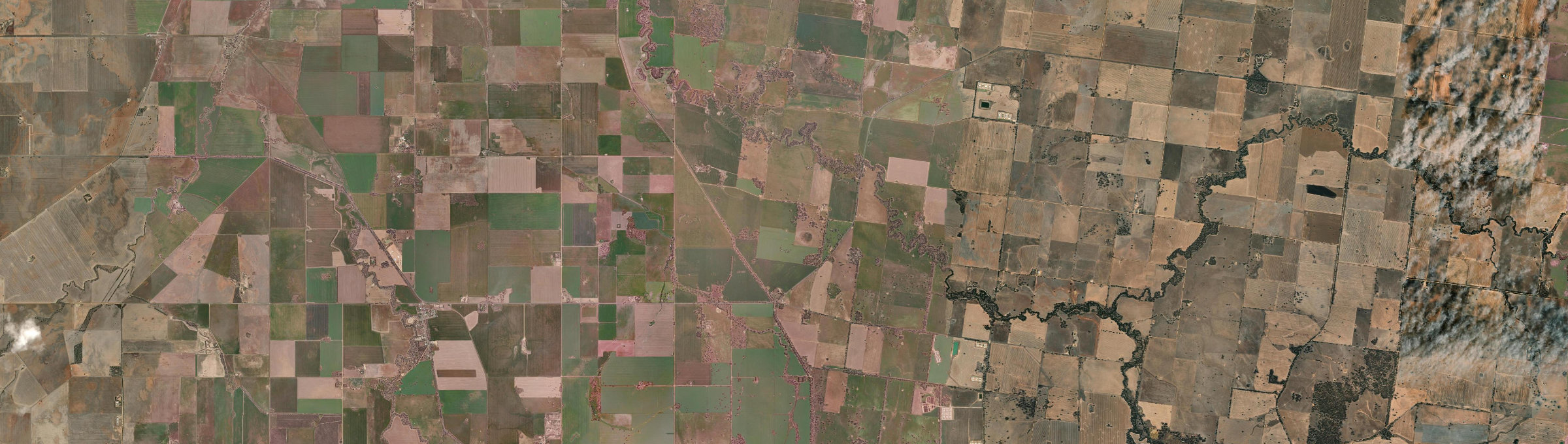Aerial view of Marnoo East, VIC