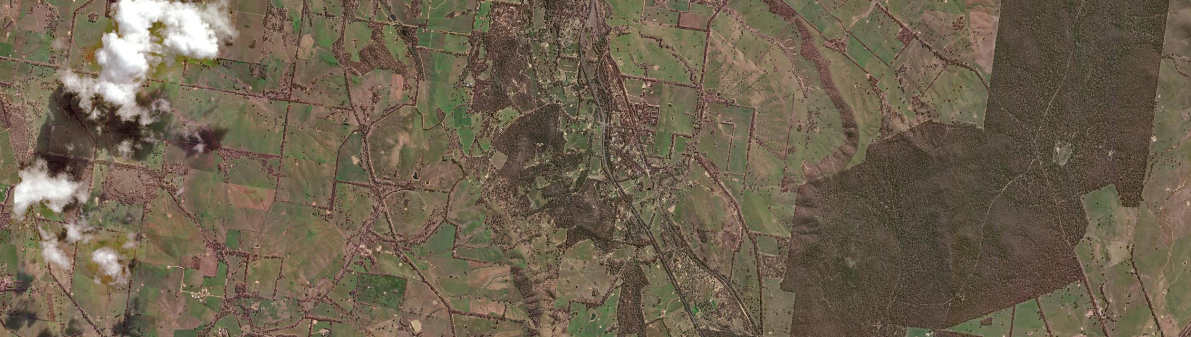 Aerial view of Armstrong, VIC