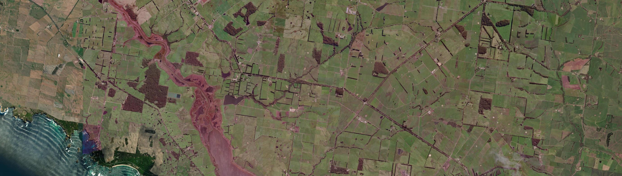Aerial view of Heytesbury Lower, VIC