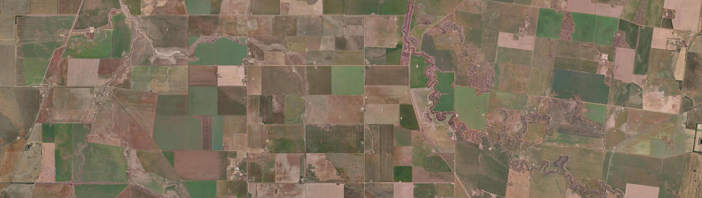 Aerial view of Grays Bridge, VIC