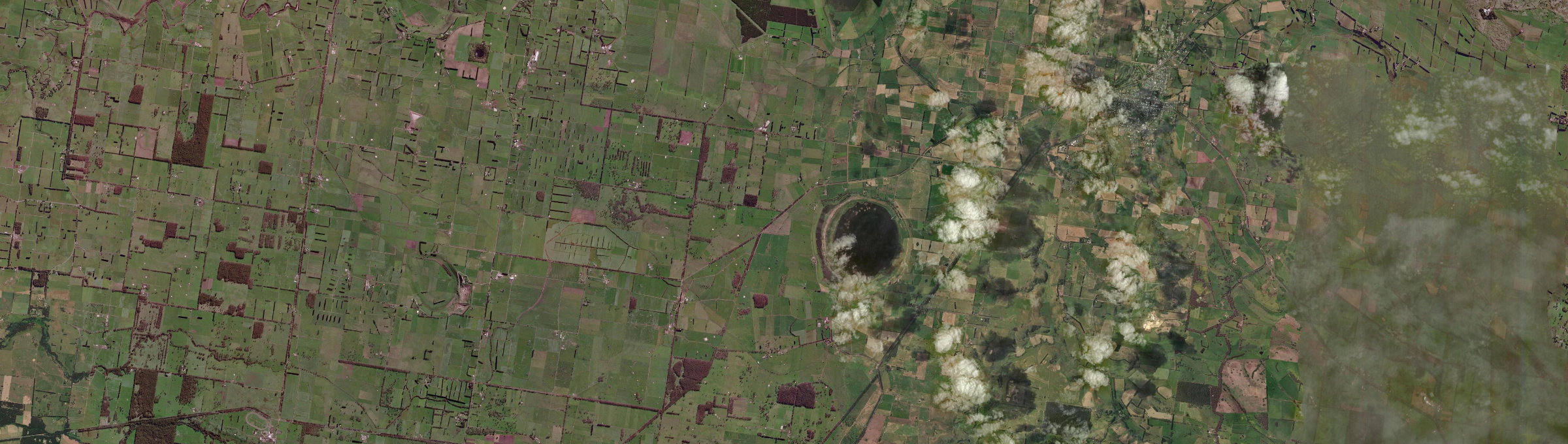 Aerial view of Elingamite North, VIC