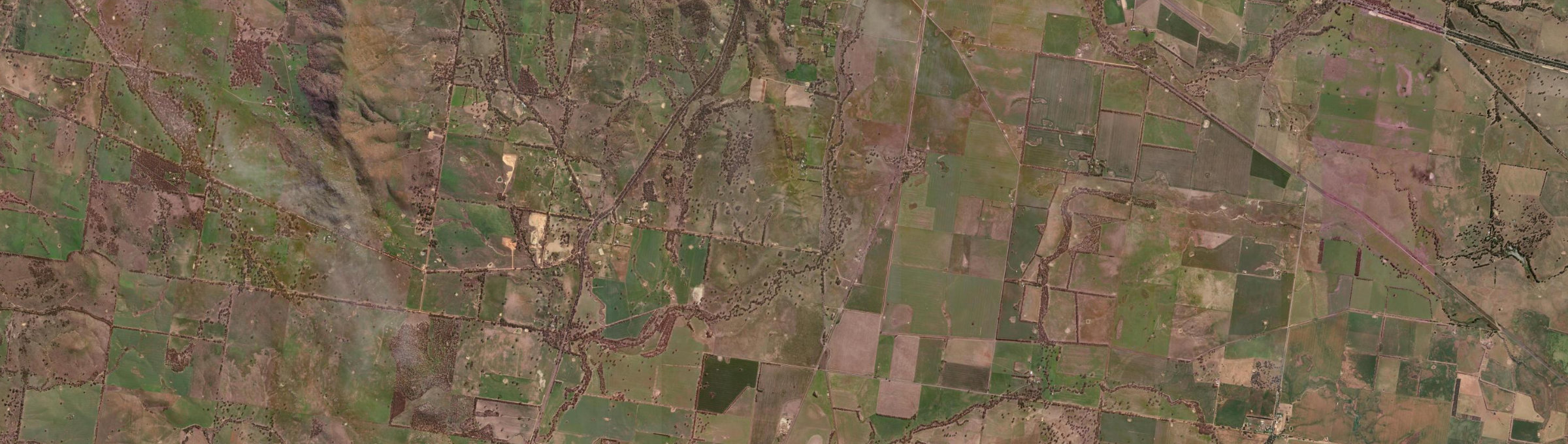Aerial view of Denicull Creek, VIC