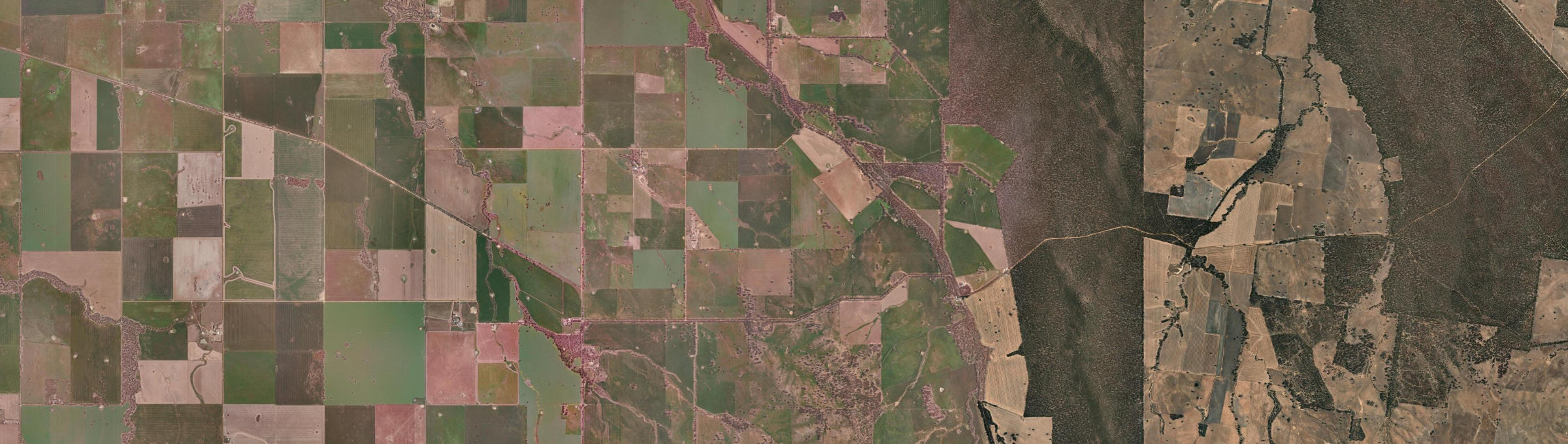 Aerial view of Kanya, VIC