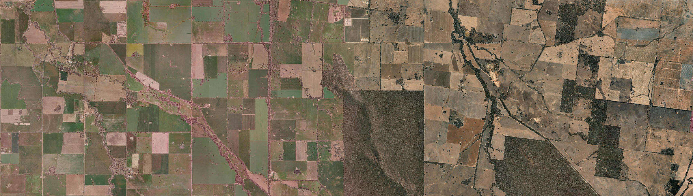 Aerial view of Bolangum, VIC