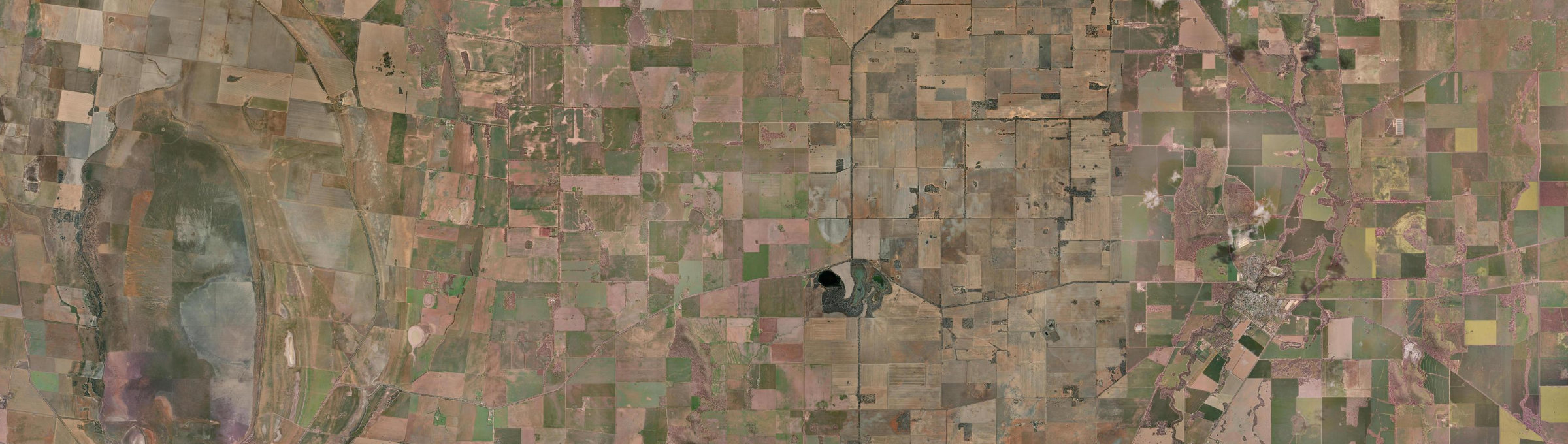 Aerial view of Wooroonook, VIC