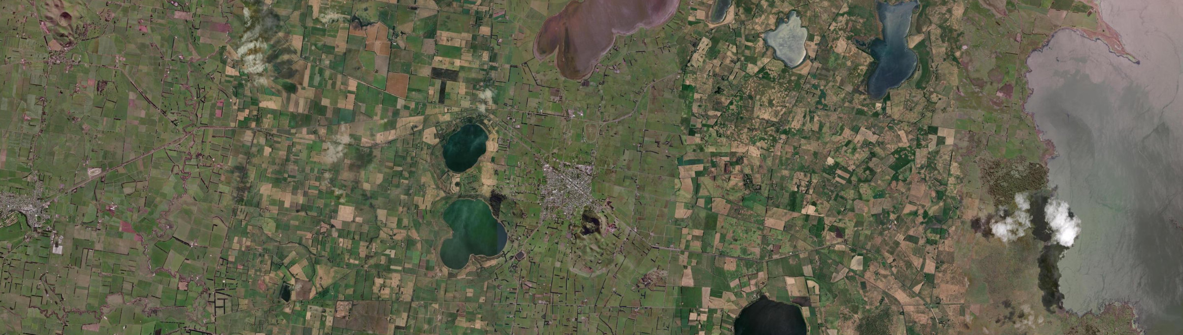 Aerial view of Camperdown (Vic.), VIC