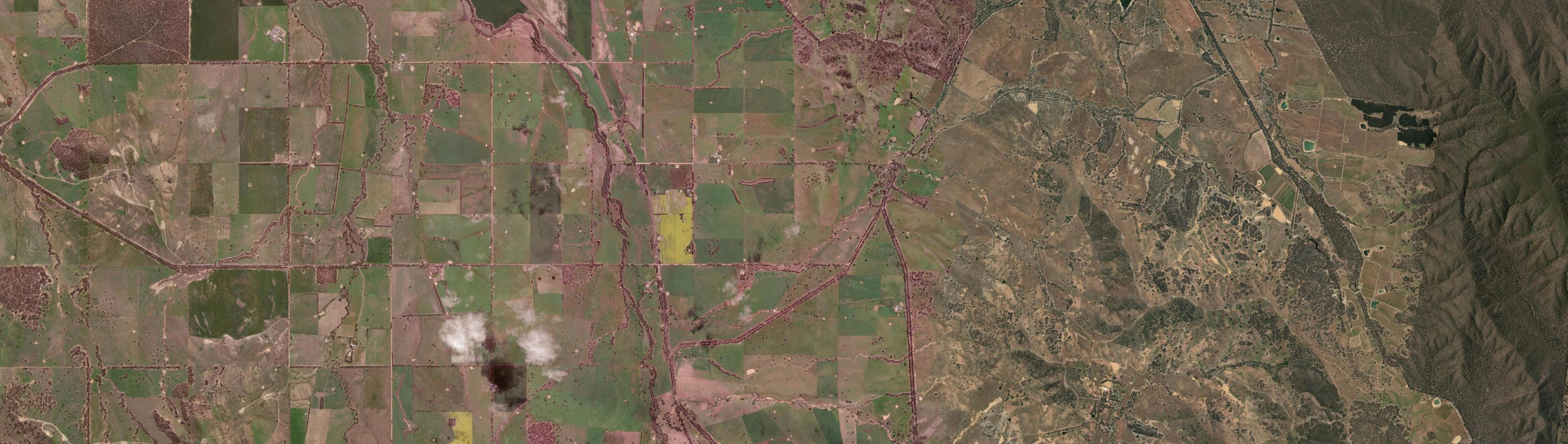 Aerial view of Shays Flat, VIC