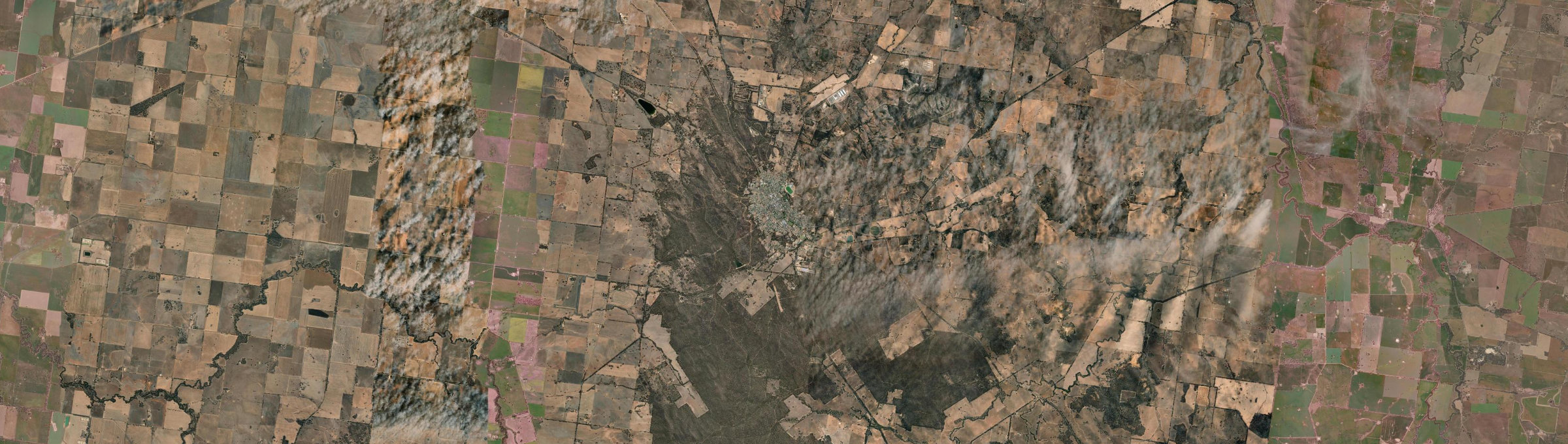 Aerial view of St Arnaud, VIC