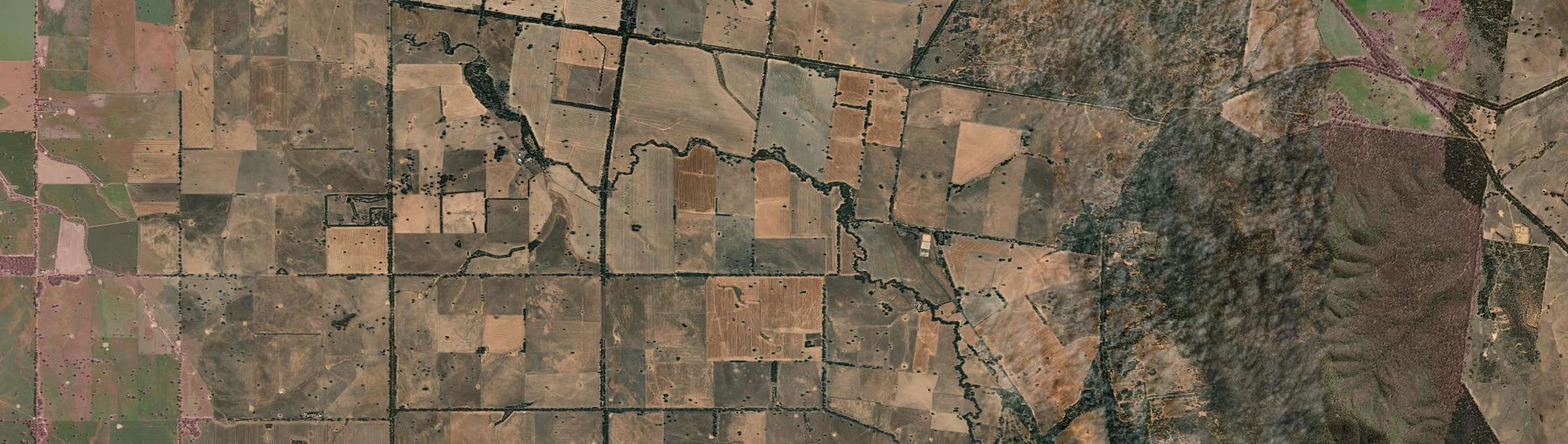 Aerial view of Wattle Creek, VIC