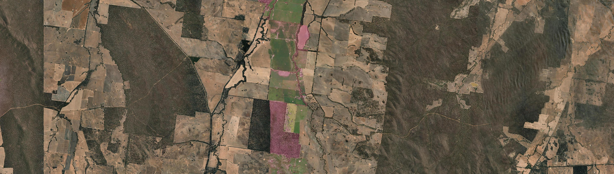 Aerial view of Rostron, VIC