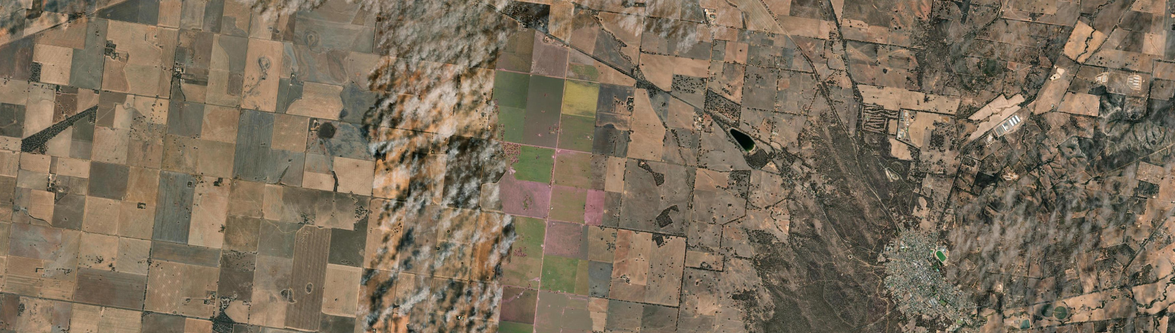 Aerial view of St Arnaud North, VIC