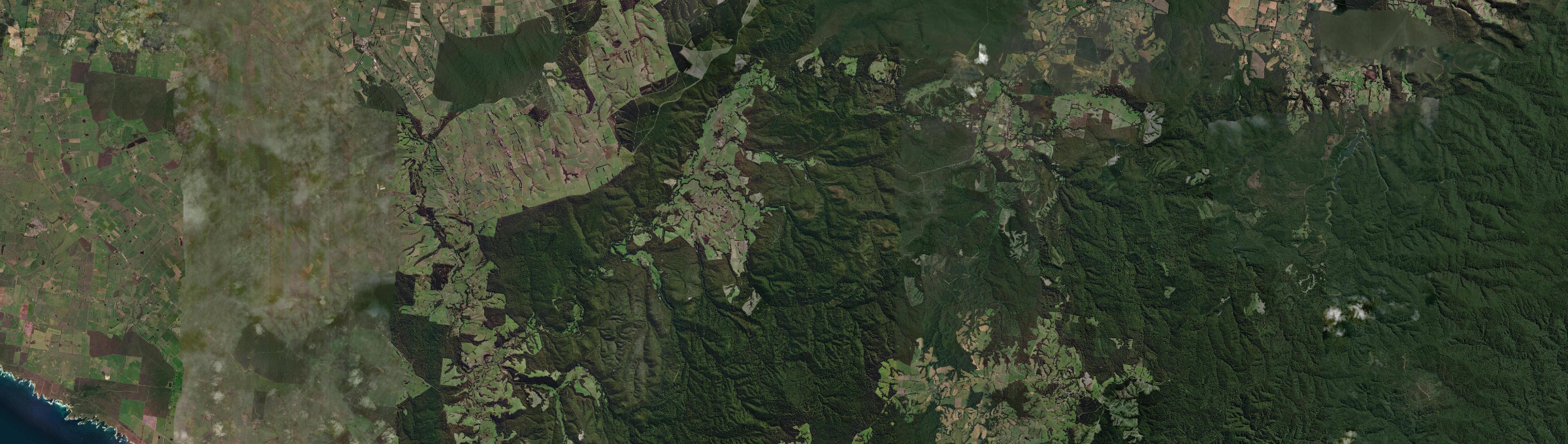 Aerial view of Carlisle River, VIC