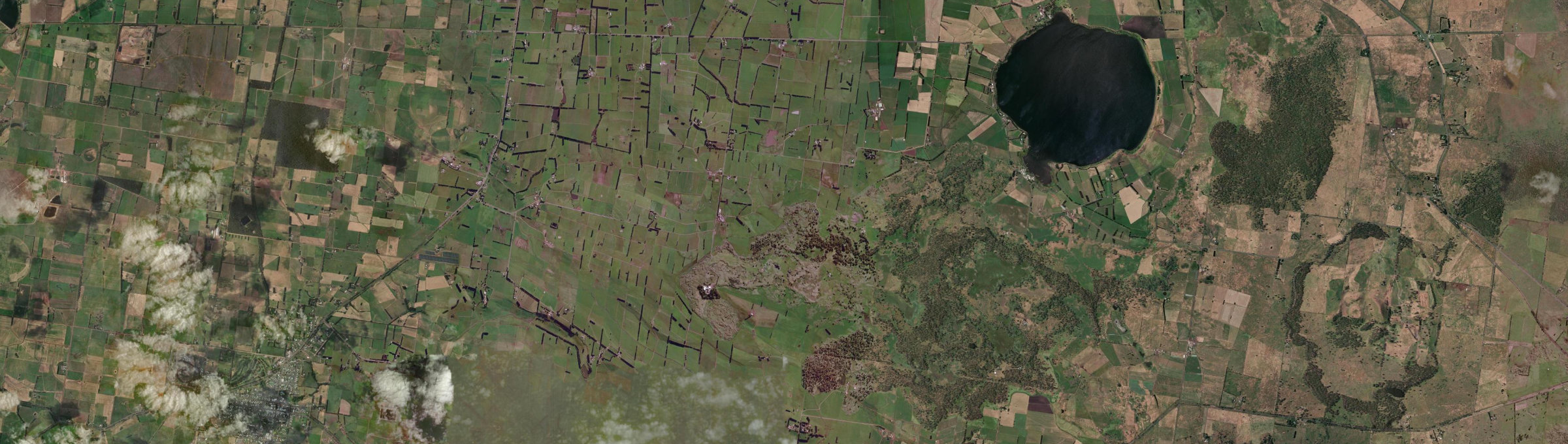 Aerial view of Tesbury, VIC