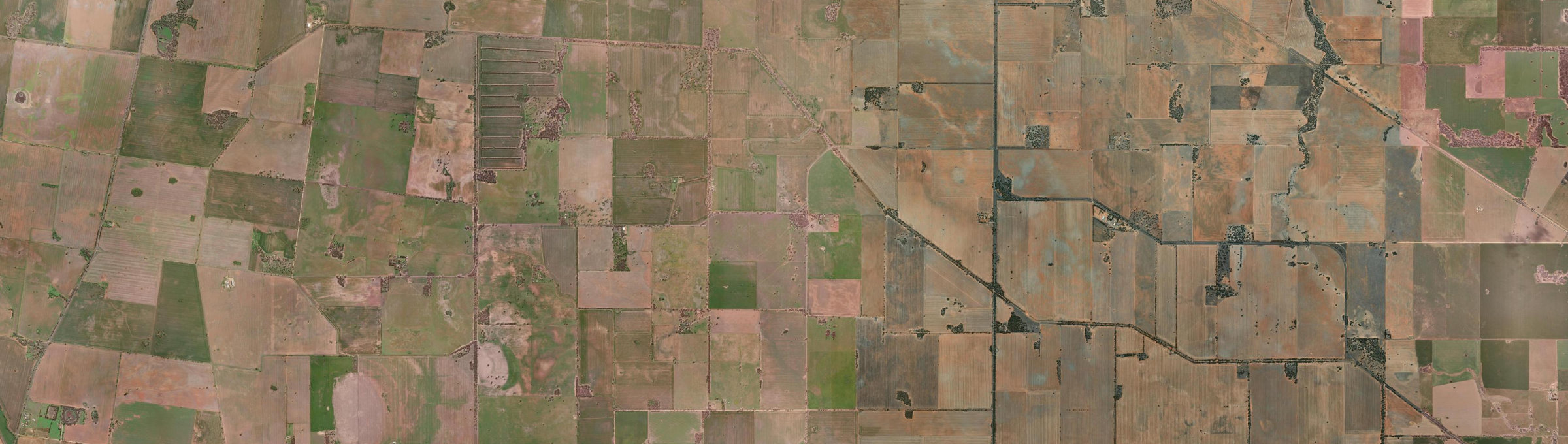 Aerial view of Wycheproof South, VIC