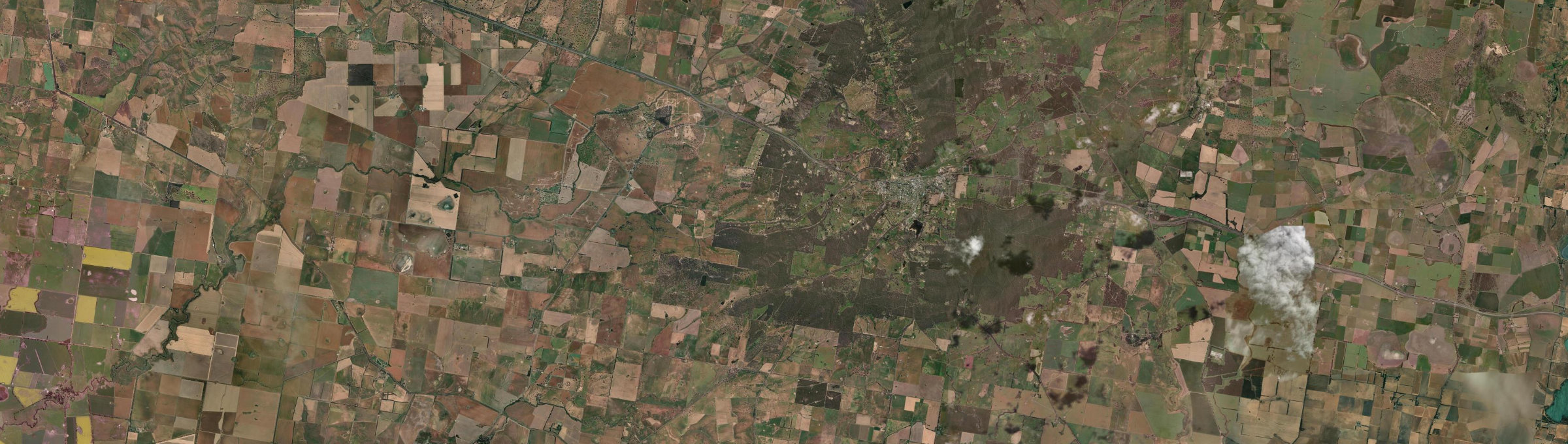 Aerial view of Beaufort (Vic.), VIC