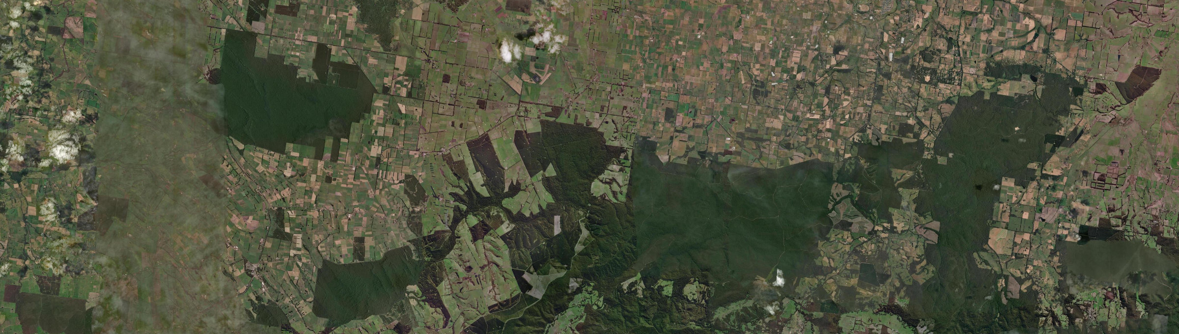 Aerial view of Irrewillipe, VIC