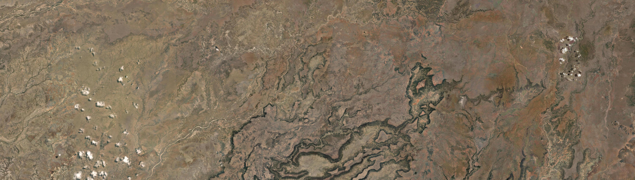 Aerial view of Dutton River, QLD