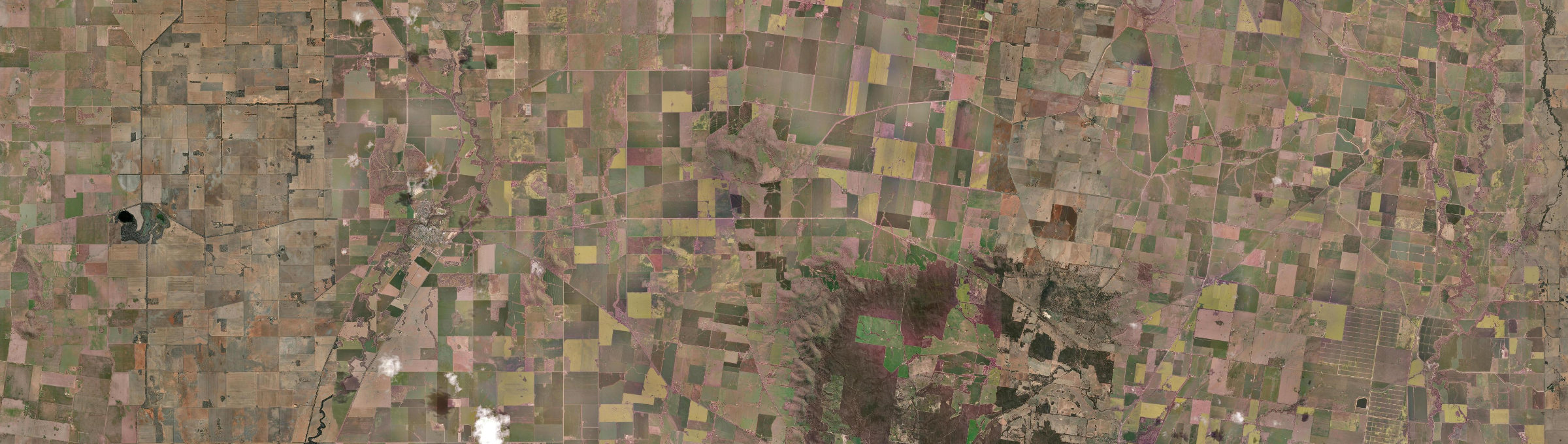 Aerial view of Buckrabanyule, VIC