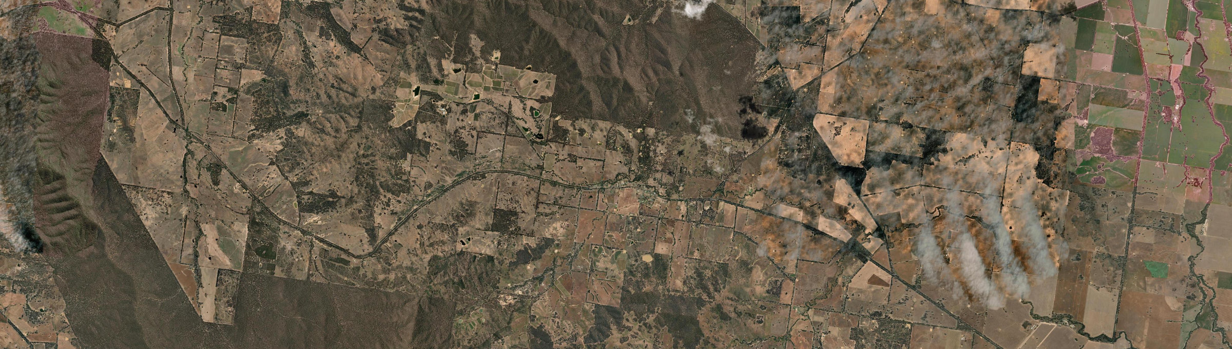 Aerial view of Moonambel, VIC