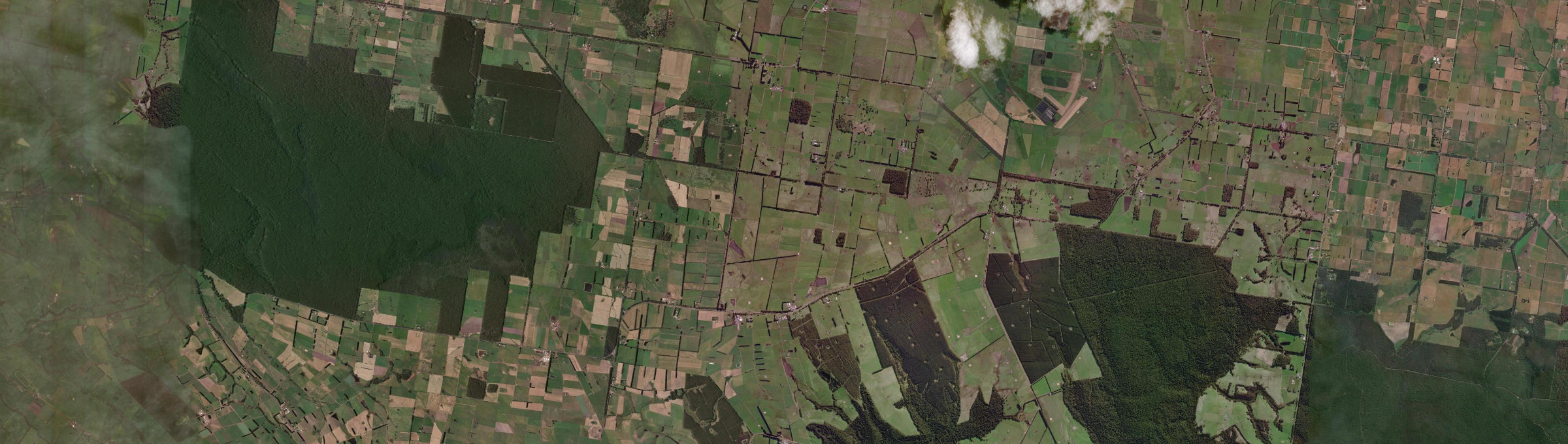 Aerial view of Bungador, VIC