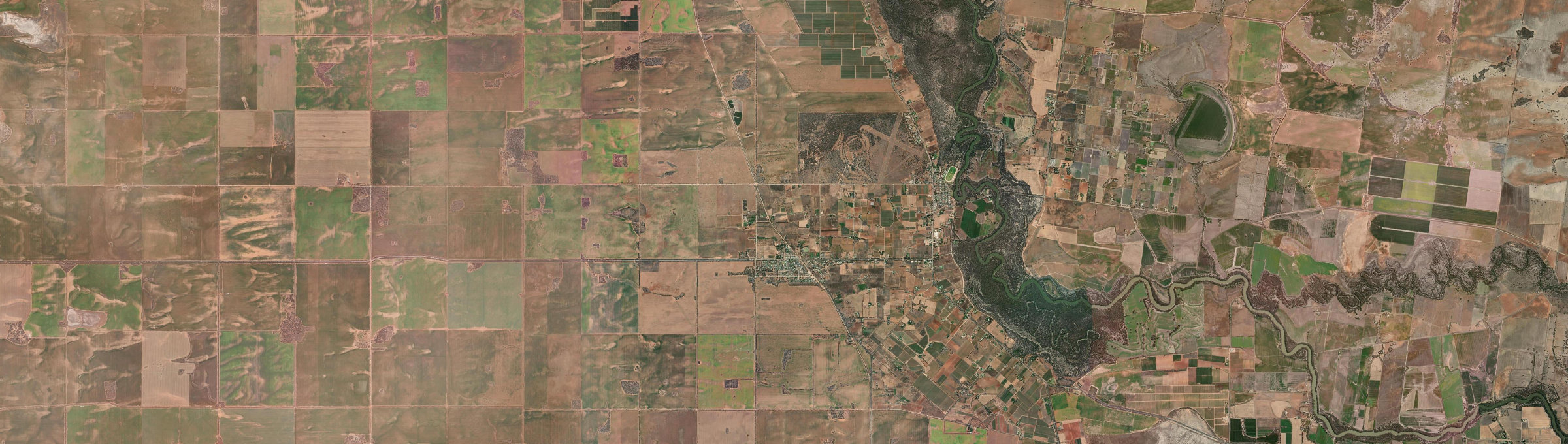 Aerial view of Nyah West, VIC