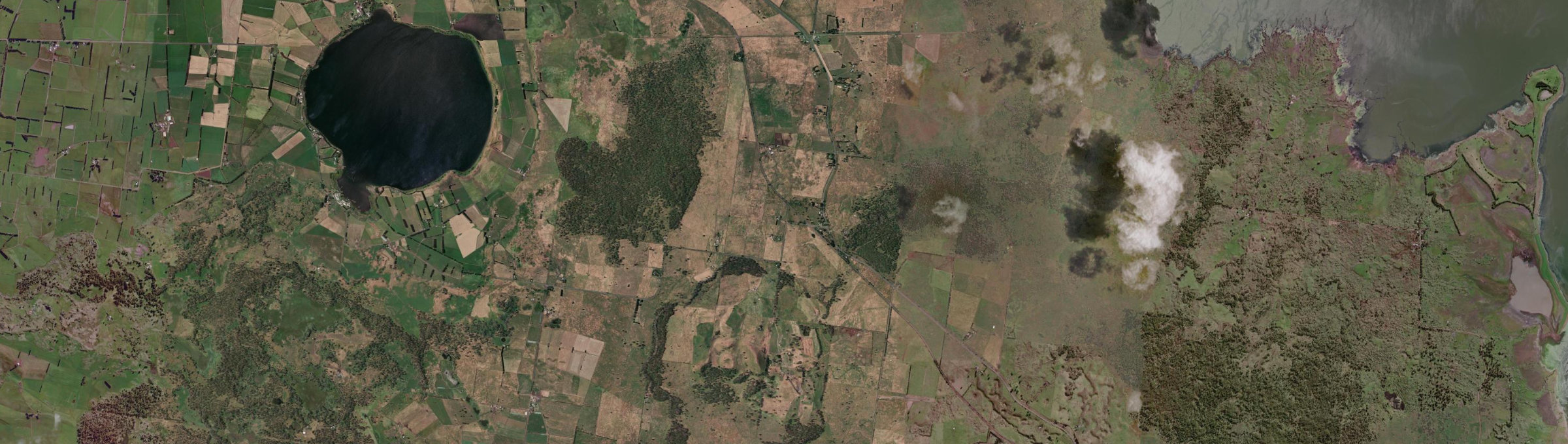 Aerial view of Pomborneit, VIC