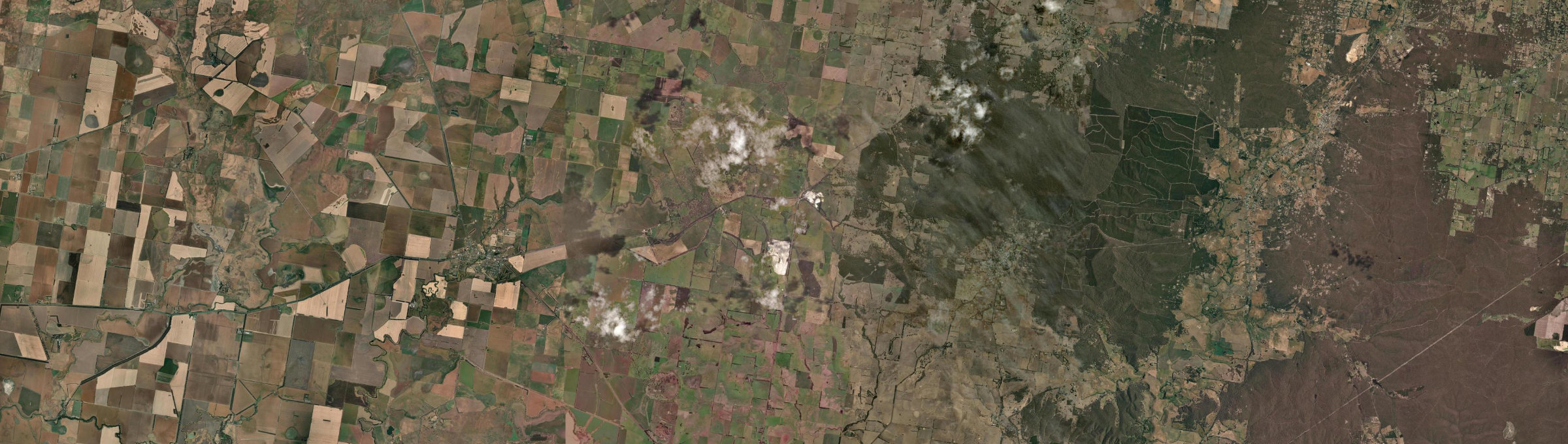 Aerial view of Pittong, VIC