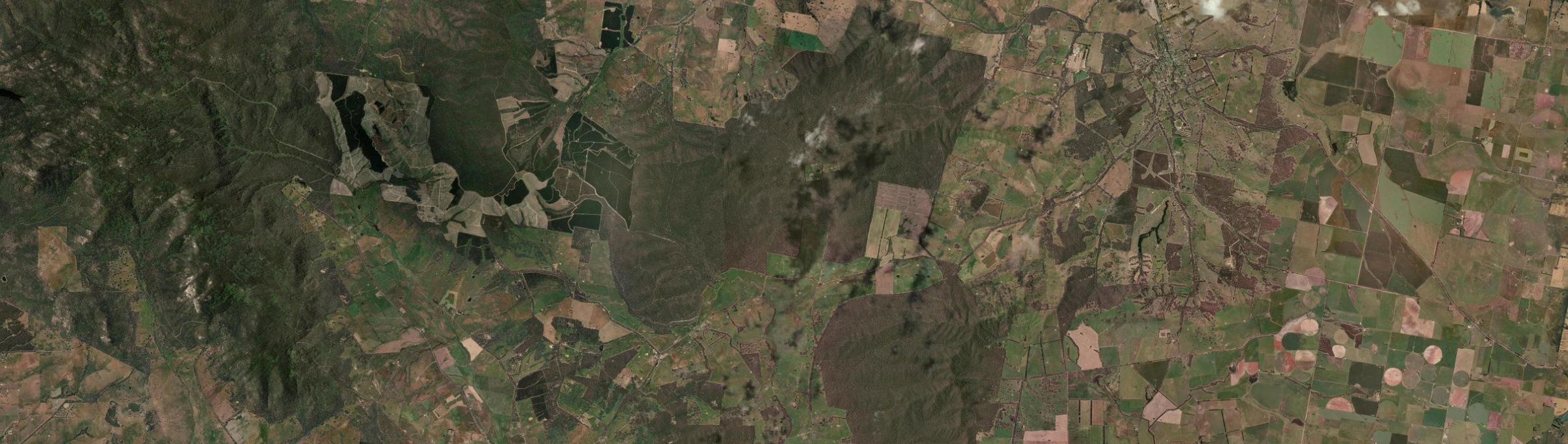 Aerial view of Chute, VIC
