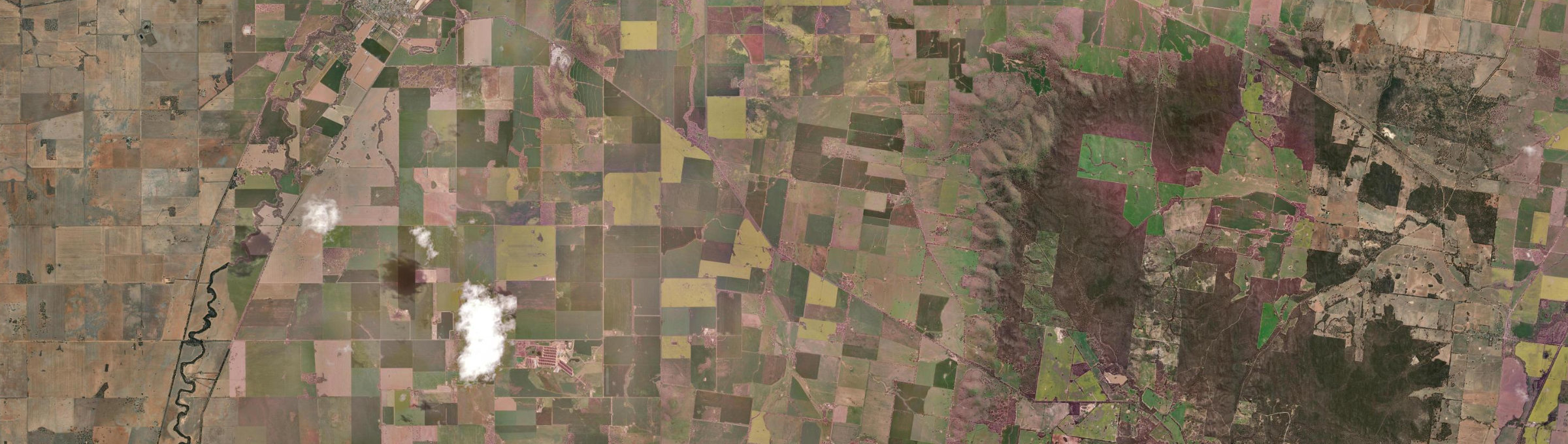 Aerial view of Woosang, VIC