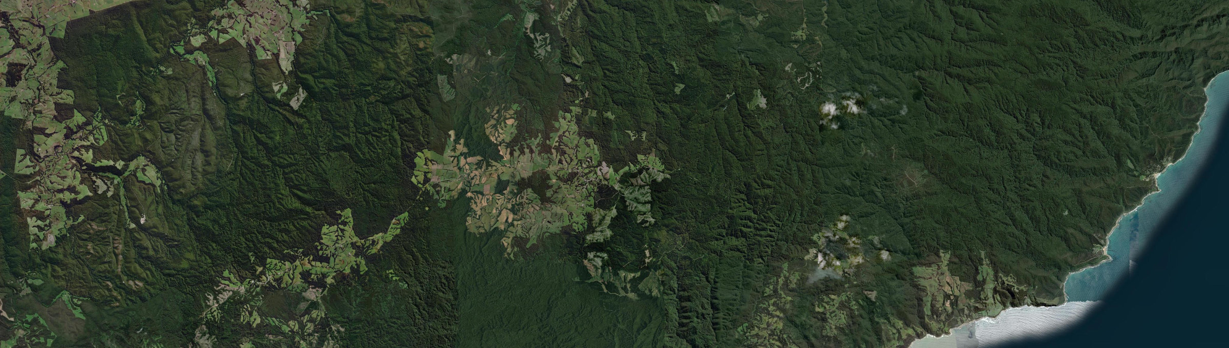 Aerial view of Beech Forest, VIC