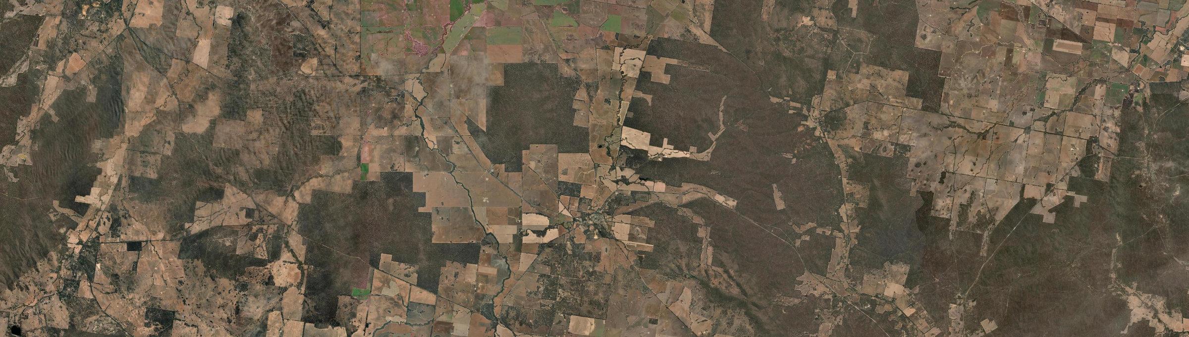 Aerial view of Bealiba, VIC