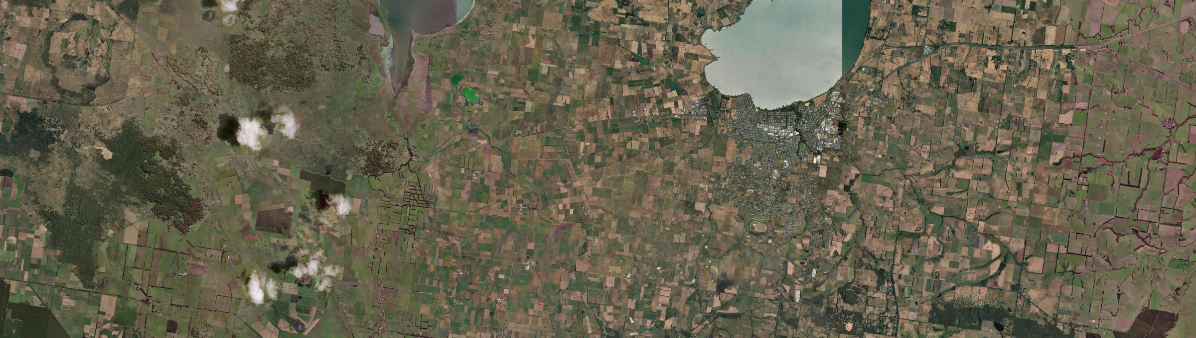 Aerial view of Larpent, VIC