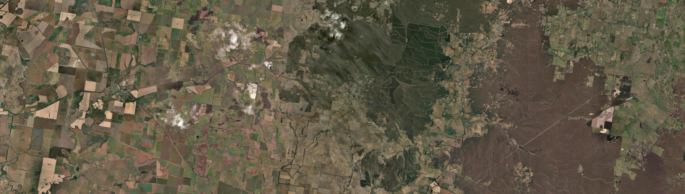 Aerial view of Linton, VIC