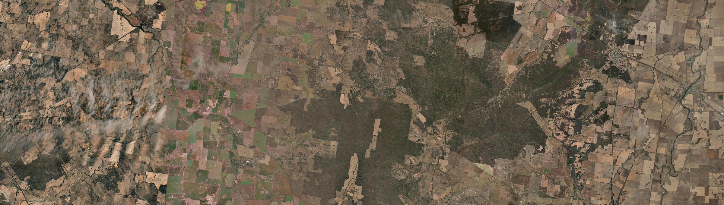 Aerial view of Wehla, VIC