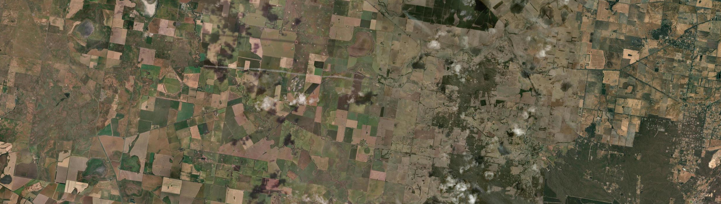 Aerial view of Chepstowe, VIC