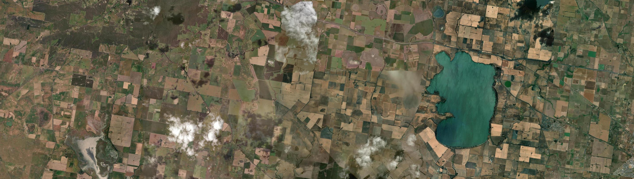 Aerial view of Brewster, VIC