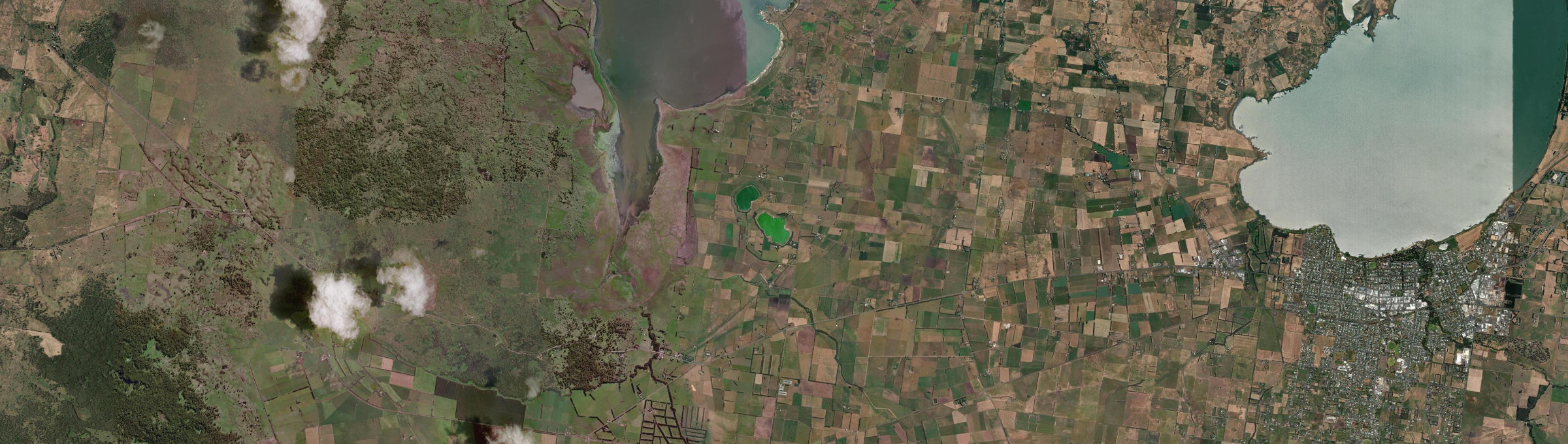 Aerial view of Nalangil, VIC