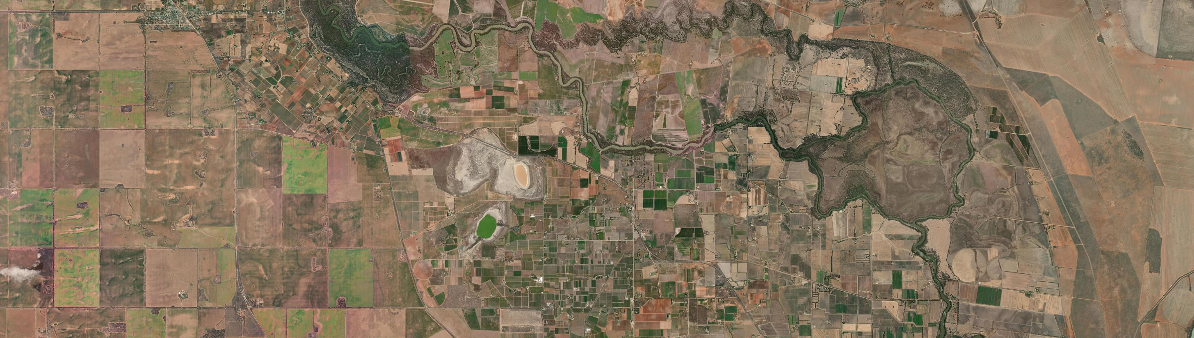 Aerial view of Beverford, VIC