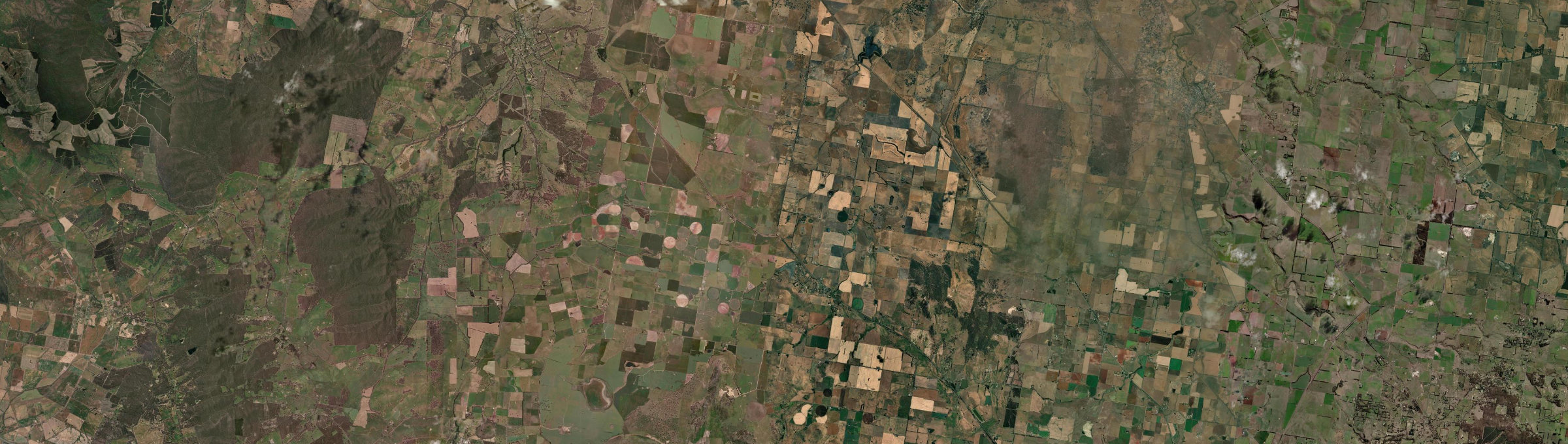 Aerial view of Waubra, VIC